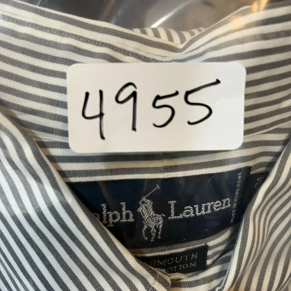 Polo Ralph Lauren Yarmouth Striped VTG Button Down Shirt 17.5-34
